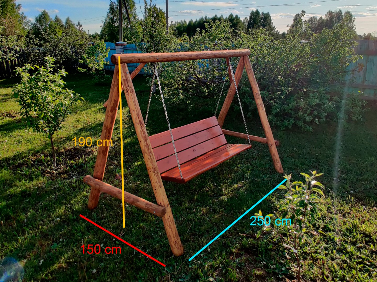 Деревянные качели WoodSwing